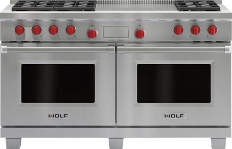 Wolf appliances equip cooks with the confidence to create memorable meals. Wolf DF606F 60 Inch Freestanding Professional Dual Fuel ...
