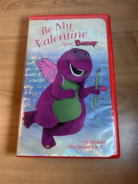 Barney Be My Valentine Love Barney Vhs 2000 Clamshell Etsy