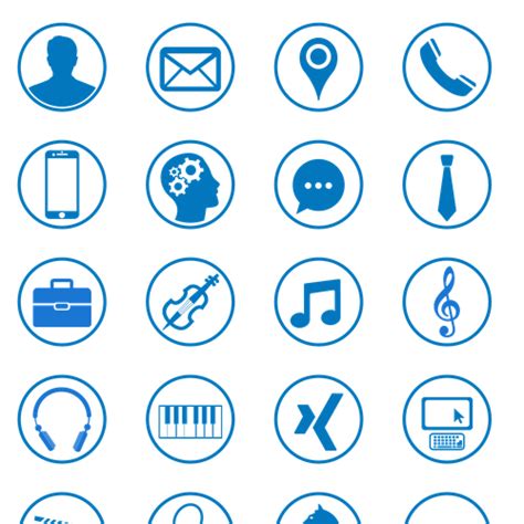 Toutes ces ressources voiture icône sont en téléchargement gratuit sur pngtree. 20 modern Icons for personal CV / Resume | Pictogram of ...