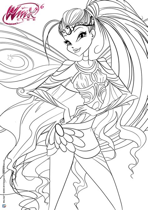 Winx Club Selina Coloring Pages Sexiz Pix