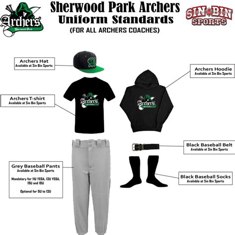 Coach Uniform Standards Sherwood Park Minor Baseball Association