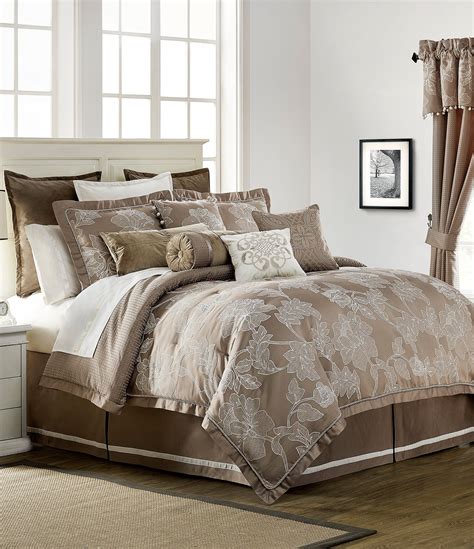 Waterford Trousseau Floral Jacquard Comforter Set Dillards Comforter