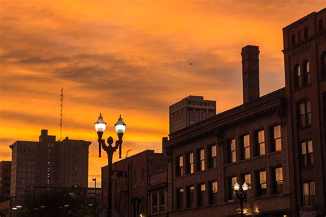 Downtown Sunset Downtown Omaha Ne Jamiesobczyk Flickr
