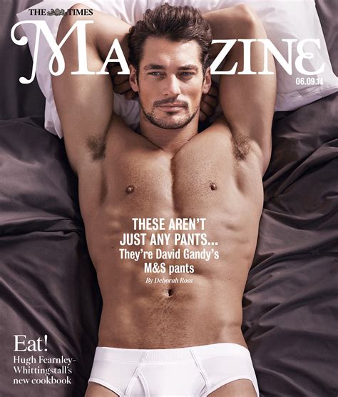 Shirtless David Gandy in Marks & Spencer Underwear Covers The Times