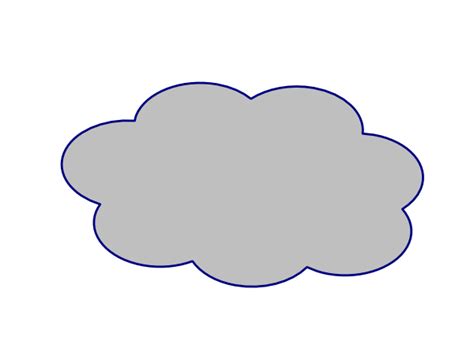 Grey Cloud Clip Art At Vector Clip Art Online