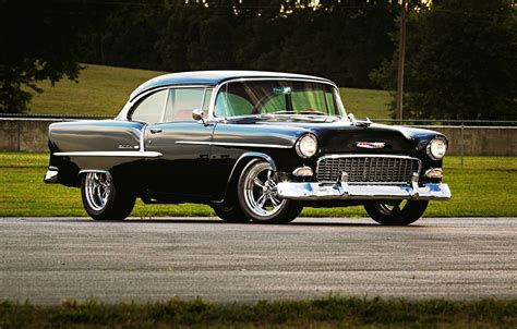 Wallpaper Chevrolet Black Coupe Chevy Classic Car Images For