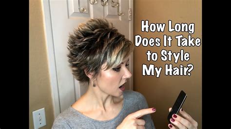 timed spiky hair tutorial styling a longer pixie cut youtube