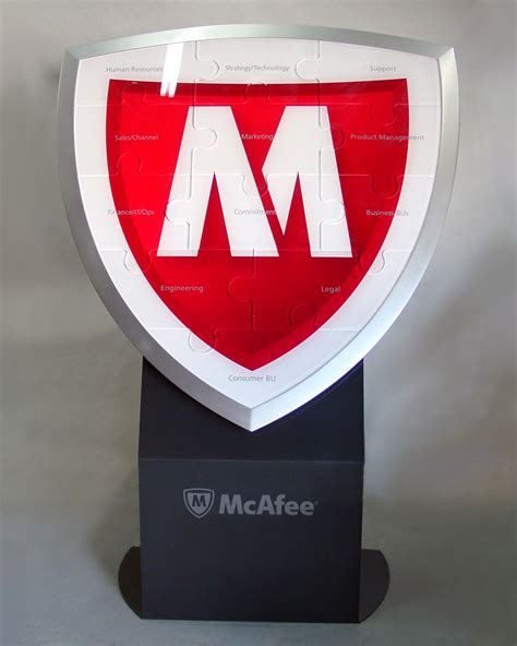 Mcafee Shield Puzzle Display Rhino Design Studio