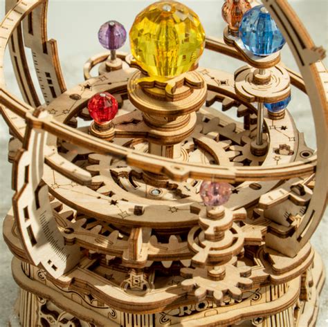 Robotime diy music box with lovely tunes and adorable details. Starry Night AMK51, 3D Puzzle Orrery Music Box - ROKR store