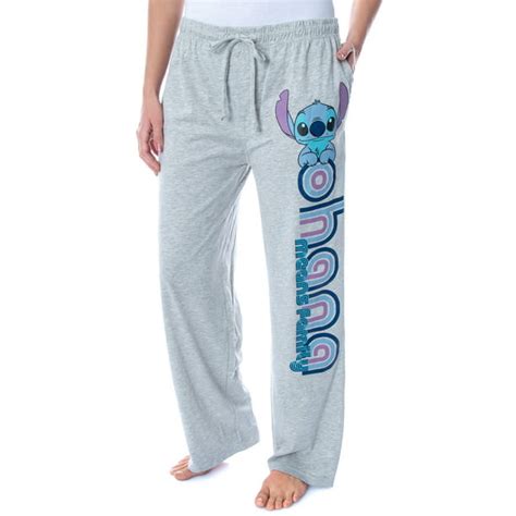 Seven Times Six Disney Women S Lilo And Stitch Ohana Soft Touch Cotton Pajama Pants Walmart