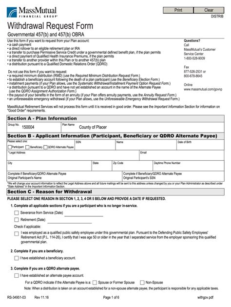 Form Withdrawal Request Obra Fill Online Printable Fillable Blank