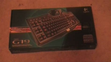 Logitech G19 Gaming Keyboard Unboxing Youtube