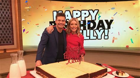 Kelly Ripa Gets Surprised With A Huge Pbandj Sandwich Cake On Her 48th
