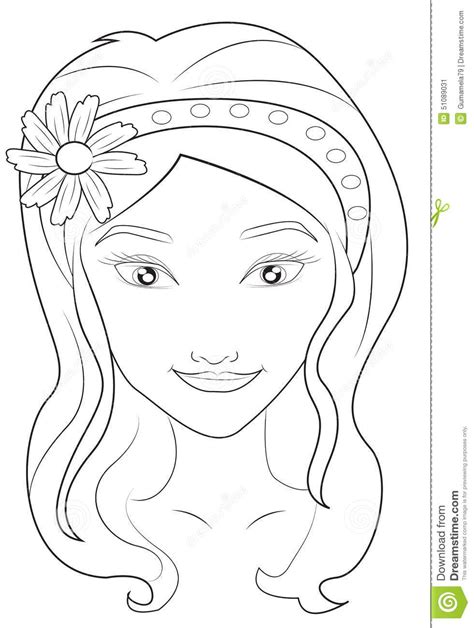 Coloring Pages Of Girls Faces At Free Printable Colorings Pages To Print And