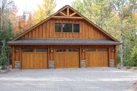 It looks great and you're sure to get many comments from your neighbours when they see it. 3 Car Rustic Garage | Rocky Mountain Homes