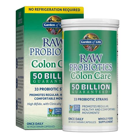 Garden Of Life Raw Probiotics Colon Care 50 Billion Cfu 30