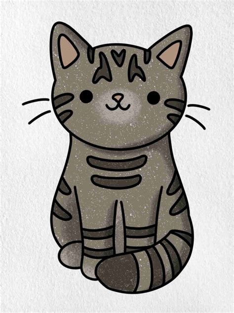 Tabby Cat Drawing Helloartsy