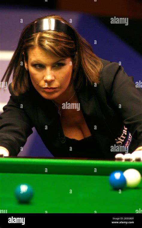 Michaela Tabb Snooker Referee Crucible High Resolution Stock