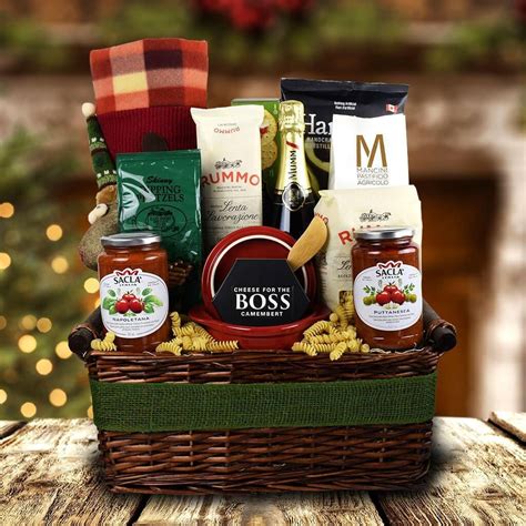 Wine country gift baskets has built an impressive reputation by including only the finest italian gourmet treats the world has to offer. Packed With Pasta Holiday Champagne Gift Basket ...