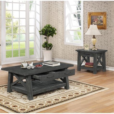 Rustic Grey Coffee Table And End Tables Find Unique Coffee Tables For