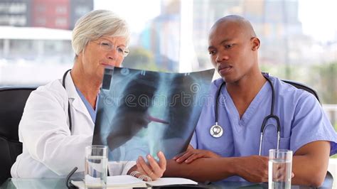 Nurse Listening With Her Stethoscope Stock Footage Video Of Green