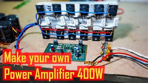 This amplifier in addition to providing good sound power, also with excellent quality and a high fidelity with low noise. How to make a 400W Power Amplifier Circuit | Diy amplifier