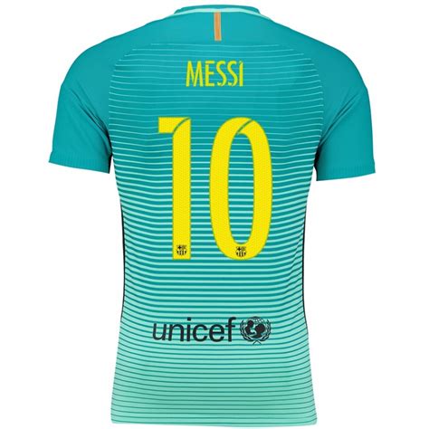 Pengabdian messi di klub catalans akah berakhir juni mendatang. Nike FC Barcelona 'MESSI 10' '16-'17 Third Soccer Jersey ...