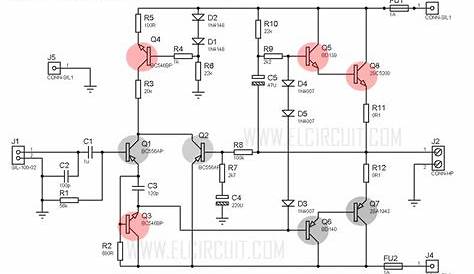 1000w audio amplifier circuit diagram