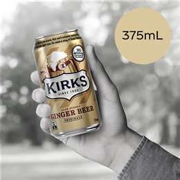 Kirks Ginger Beer Soft Drink Multipack Cans Ml X Pack Woolworths