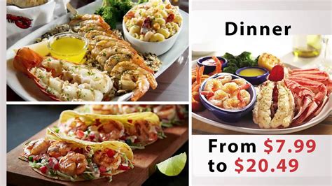 Red Lobster menu prices - YouTube