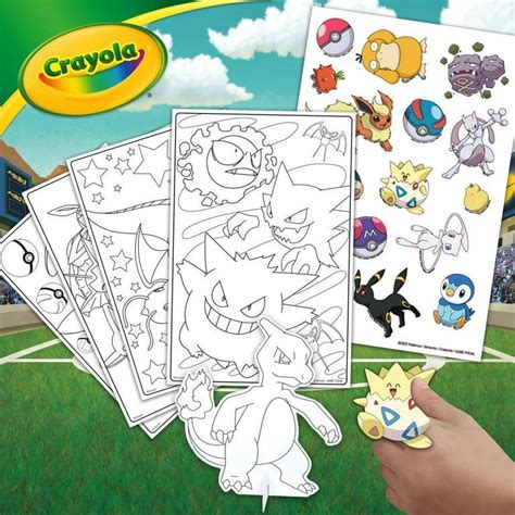 Crayola Create And Color Pokémon Coloring Art Case Charmander Child 50