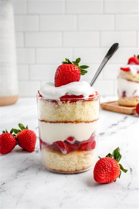 Strawberry Shortcake Trifles My Messy Kitchen