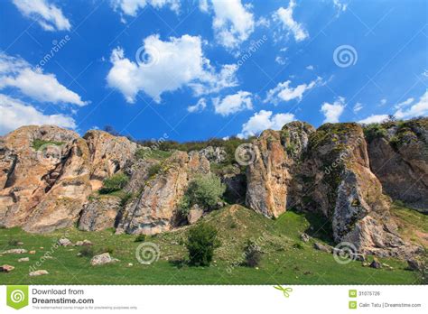 Beautiful Mountain Scenery In Summer Stock Photo Image Of Shine