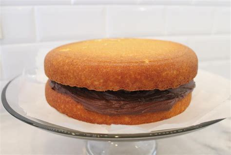 Vanilla Cake With Chocolate Frosting From A Joy Of Baking Chocolate Frosting Hamburger Bun