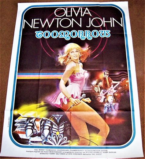 Olivia Newton John Stunning Large Rare French Promo Poster Toomorrow