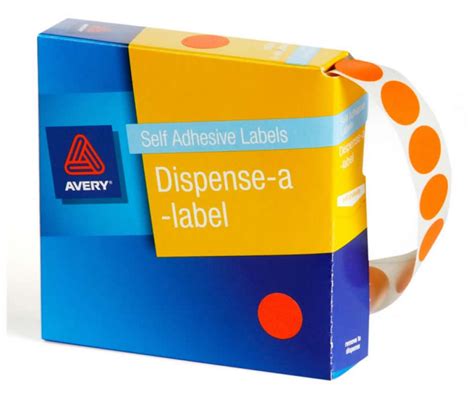 Avery Dmc14fo Fluoro Orange Dot Label 700 Pack Lowest Prices