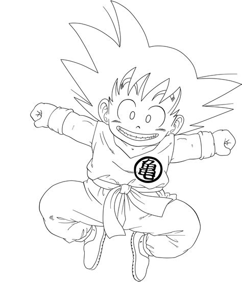 He is based on sun wukong (monkey king). Dragon Ball - kid Goku 20 - lineart by superjmanplay2 on ...
