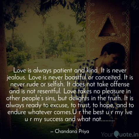 Love Is Always Patient An Quotes And Writings By Chandana Priya