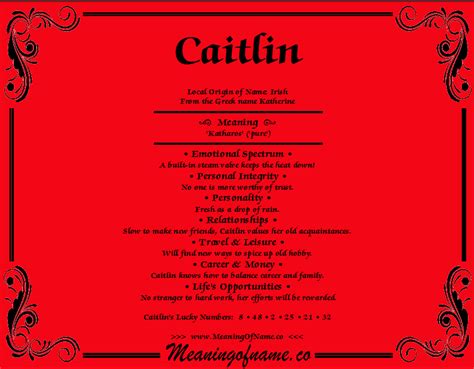 Caitlin Meaning Of Name