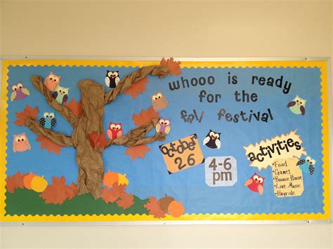 Fall Owl Bulletin Board Owl Bulletin Boards Ra Boards Fall Owl 2017 Ideas Teaching Tips