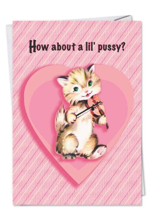 Little Pussy Sexy Valentine Card