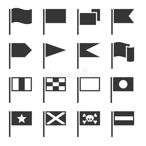 Flag Icons Set Stock Vector Illustration Of Design Marker 91257121