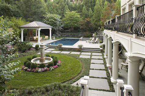 Great Falls Landscape Design In French Country Style Surrounds