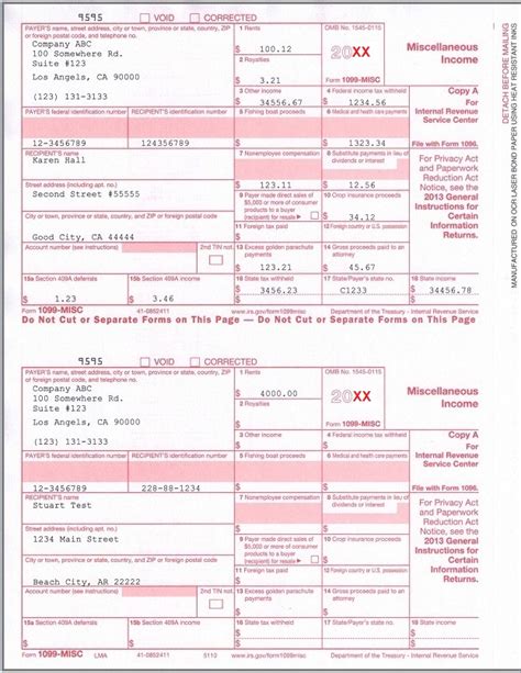 how to fill out and print 1099 misc forms