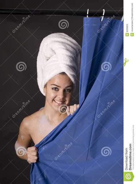 Beautiful Woman Taking A Shower Stock Image Image Of