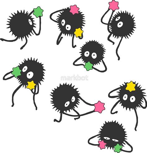 Soot Sprites From Spirited Away Soot Sprites Anime Stickers