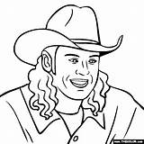 Blake Shelton Coloring Music Pages Clipart Thecolor sketch template