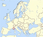 Grande mapa de ubicación de Mónaco en Europa | Mónaco | Europa | Mapas ...