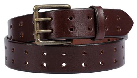 Double Hole Dual Prong Belt Thick Wide Heavy Duty 4 Colors Amish