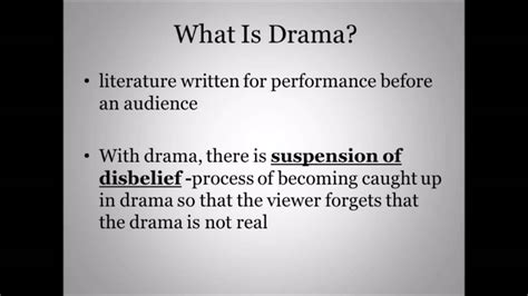 Definition of Drama - YouTube